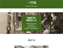 Tablet Screenshot of dannyboyservices.com